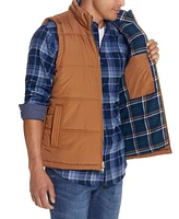 Weatherproof Vintage Men's Flannel Lined Puffer Vest