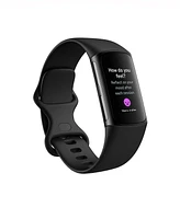 Fitbit Unisex Charge 6 Silicone Fitness Tracker Watch 36mm