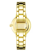 Nine West Women's Quartz Gold-Tone Alloy Link Bracelet Watch, 36mm