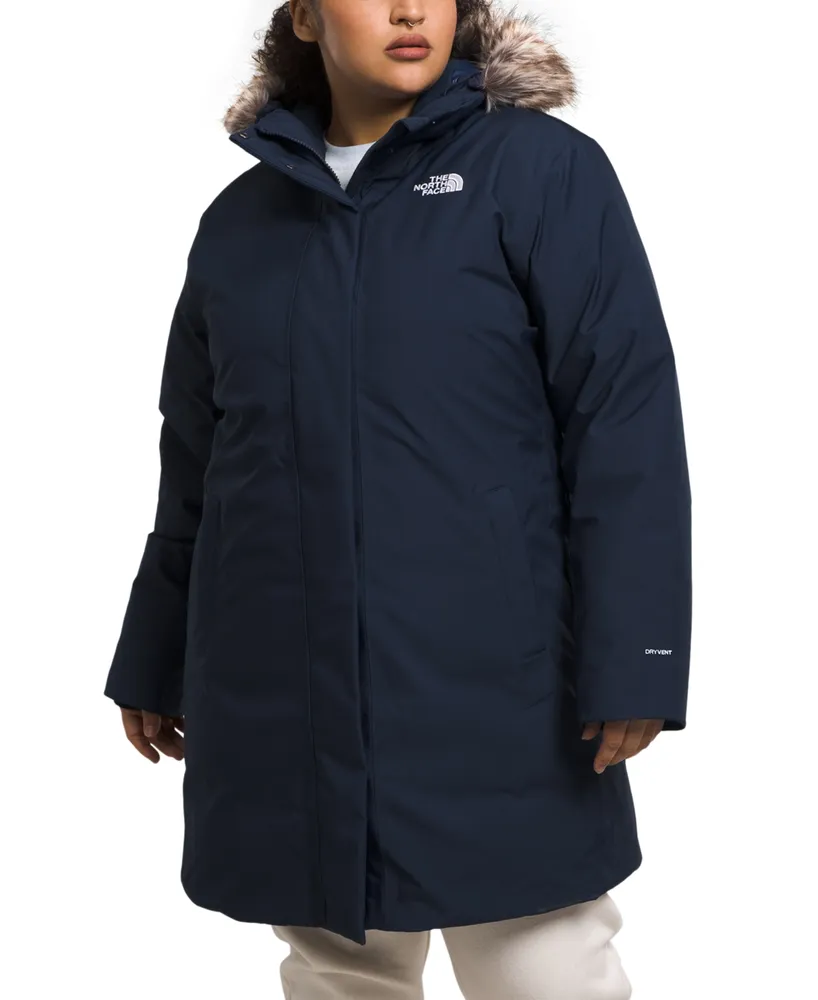 The North Face Plus Arctic Faux-Fur-Trim Hooded Coat
