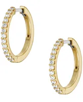 Fossil All Stacked Up Gold-Tone Brass Glitz Hoop Earrings