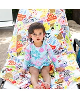 Bumkins Baby Disney 100 Years Happy Faces Lightweight Roll and Go Blanket