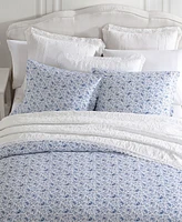 Laura Ashley Lorelei Sateen Reversible 3-Piece Duvet Cover Set