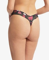 Hanky Panky Women's Printed Open Gusset Thong Underwear