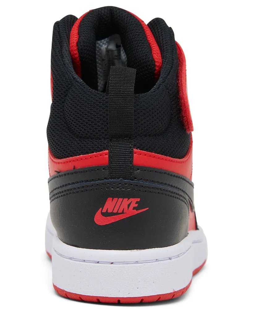 Nike Little Kids Court Borough Mid 2 Adjustable Closure Casual Sneakers from Finish Line