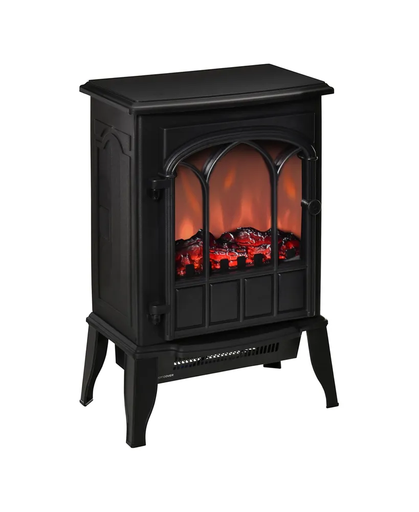 Homcom Electric Fireplace Stove, Freestanding Fireplace Heater