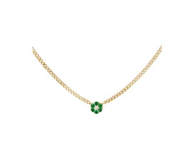 Women's 14K Gold Plated Flower Necklace