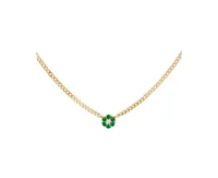 Women's 14K Gold Plated Flower Necklace