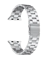 Posh Tech Men's Sloan 3-Link Stainless Steel Band for Apple Watch Size- 38mm, 40mm, 41mm