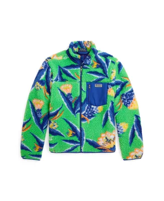 Polo Ralph Lauren Big Boys Floral-Print Teddy Fleece Jacket