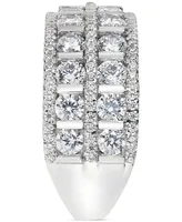 Diamond Double Row Anniversary Ring (2 ct. t.w.) in 14k White Gold