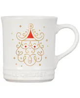 Le Creuset Stoneware Coffee Mug Noel Santa 14 oz.