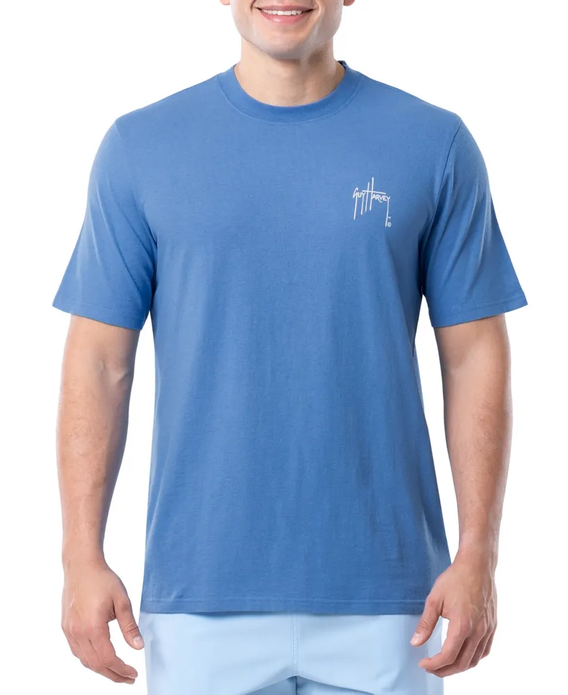 Guy Harvey Men's Offshore Fishing Logo Graphic T-Shirt