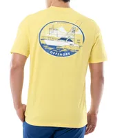 Guy Harvey Men's Offshore Fishing Boat Logo Graphic T-Shirt
