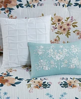 Madison Park Jules Cotton Floral 5-Pc. Comforter Set