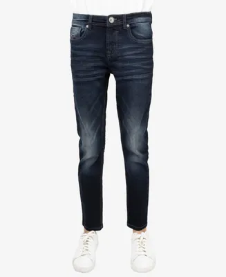 Big Boy's Dark Blue Washed Jeans - Child