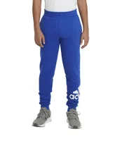 adidas Big Boys Elastic Waistband Essential Fleece Joggers