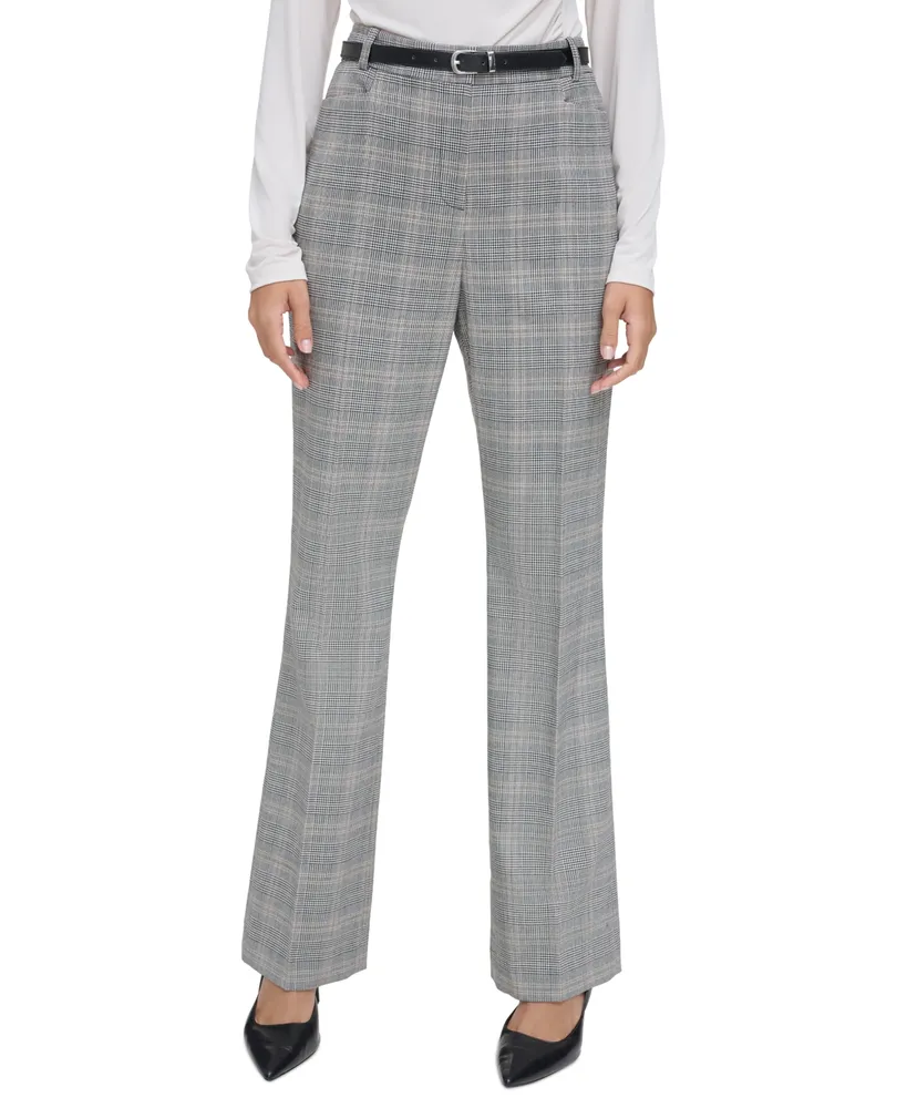 Vero Moda Women's Checkered Pants loose, Gray/White - Stilettoshop.eu  webstore