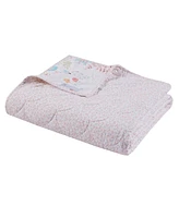 Intelligent Design Iris Woodland Animals Reversible Cotton 3 Piece Quilt Set, Full/Queen