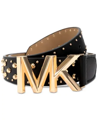 Michael Kors Women's Astor Studded Leather Belt