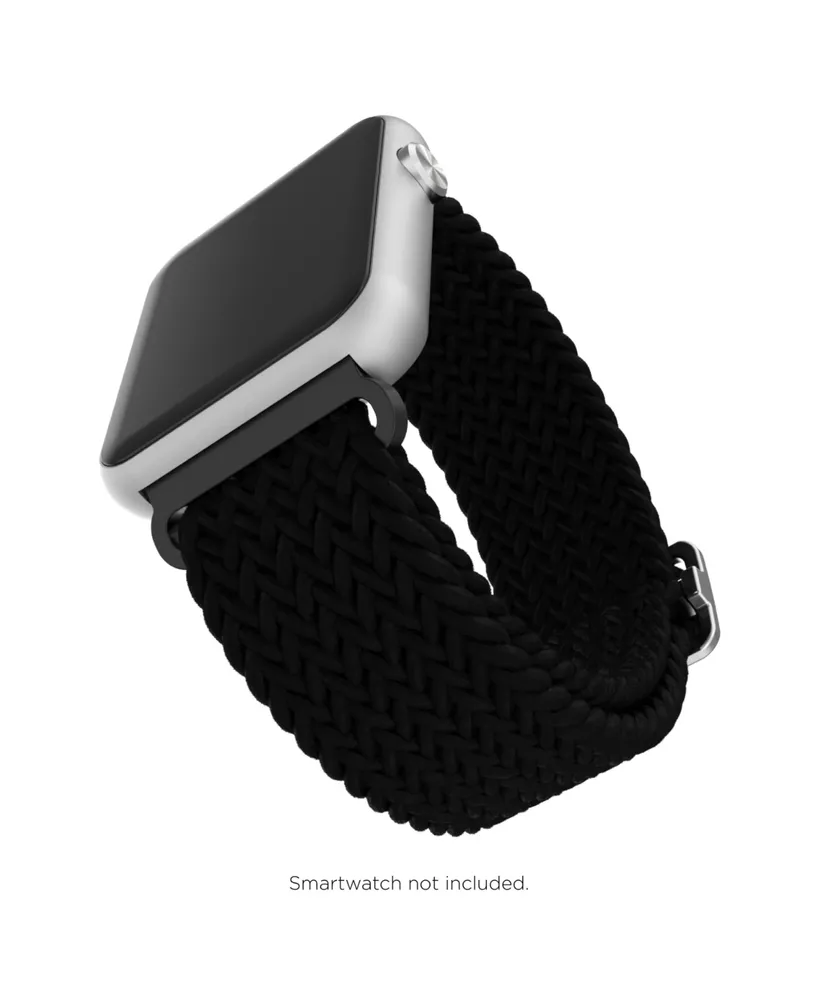 iTouch Unisex Air 4 Black Braided Loop Silicone Strap