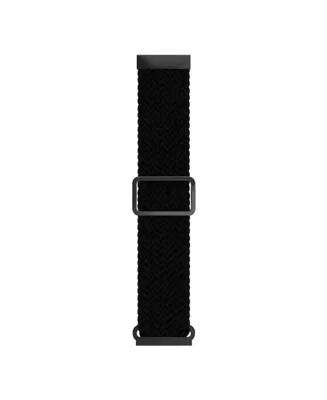 iTouch Unisex Air 4 Black Braided Loop Silicone Strap