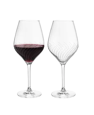 Rosendahl Holmegaard Cabernet Lines 17.6 oz Red Wine Glasses, Set of 2