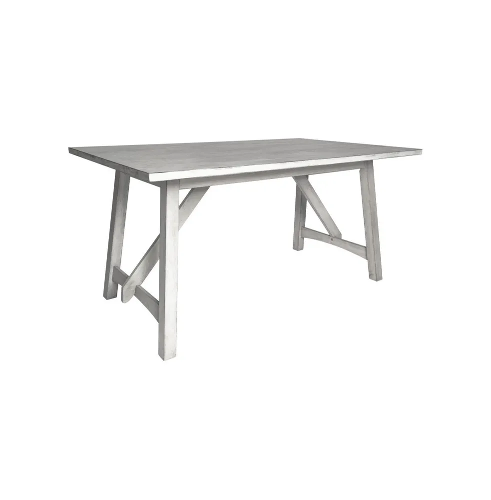 Merrick Lane Carroll Wooden Dining Table With Trestle Style Base