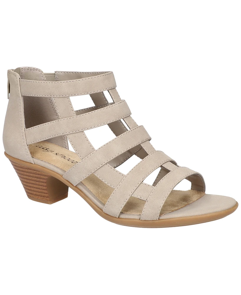 Easy Street Women's Marg Zip Gladiator Sandals