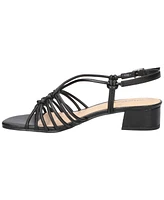 Easy Street Women's Sicilia Buckle Slingback Block Heel Sandals