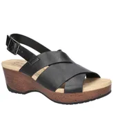 Easy Street Women's Raffey Buckle Slingback Slip Resistant Wedge Sandals