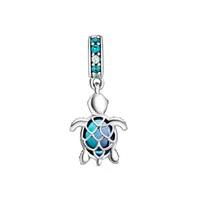 Pandora Crystals Murano Glass Sea Turtle Dangle Charm