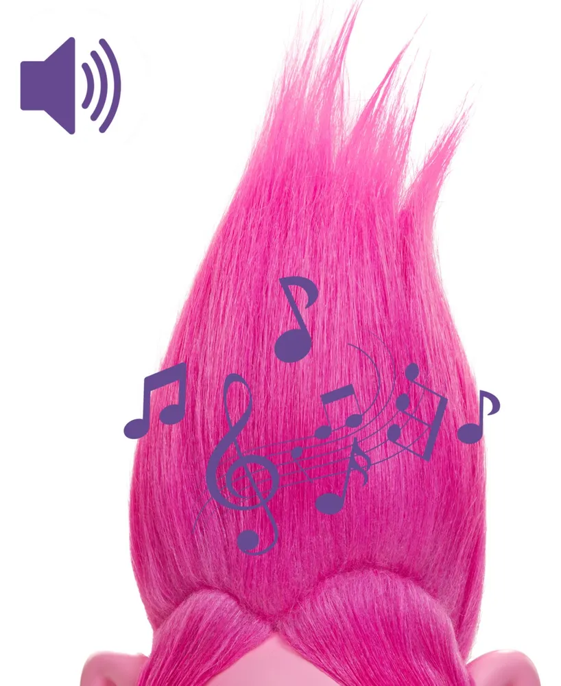 Trolls DreamWorks Band Together Rainbow Hairtunes Poppy Doll, Light Sound - Multi