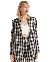 Belle & Bloom Women's Love & Mercy Checked Blazer