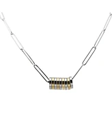 Reese Disc Two Tone Necklace