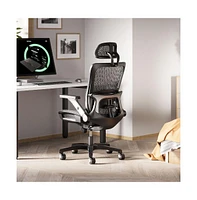 Executive Mesh Back Office Chair with Footrest