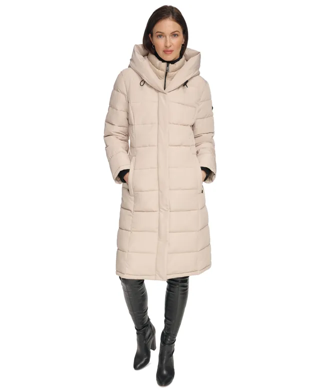 DKNY Ladies Quilted Down Coat - Sam's Club