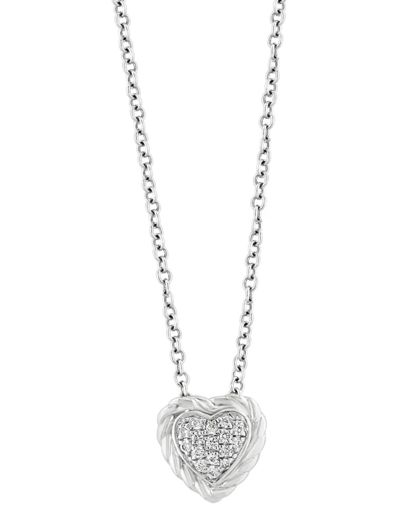 Effy Novelty 14K Yellow Gold Diamond Heart Pendant – effyjewelry.com