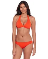 Lauren Ralph Lauren Twist Front Halter Bikini Top Bottoms