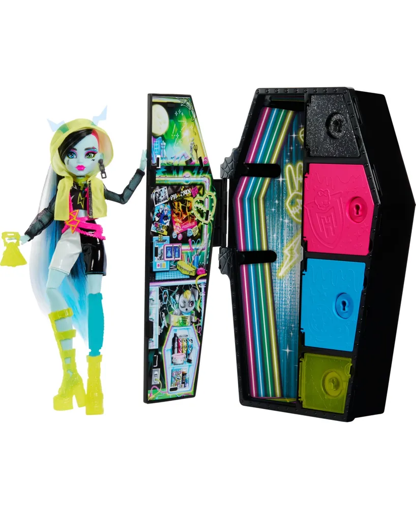 Monster High Doll, Frankie Stein, Skulltimate Secrets - Neon Frights - Multi