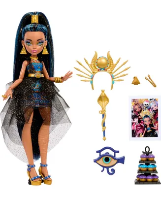 Monster High Cleo De Nile Doll in Monster Ball Party Dress with Accessories - Multi