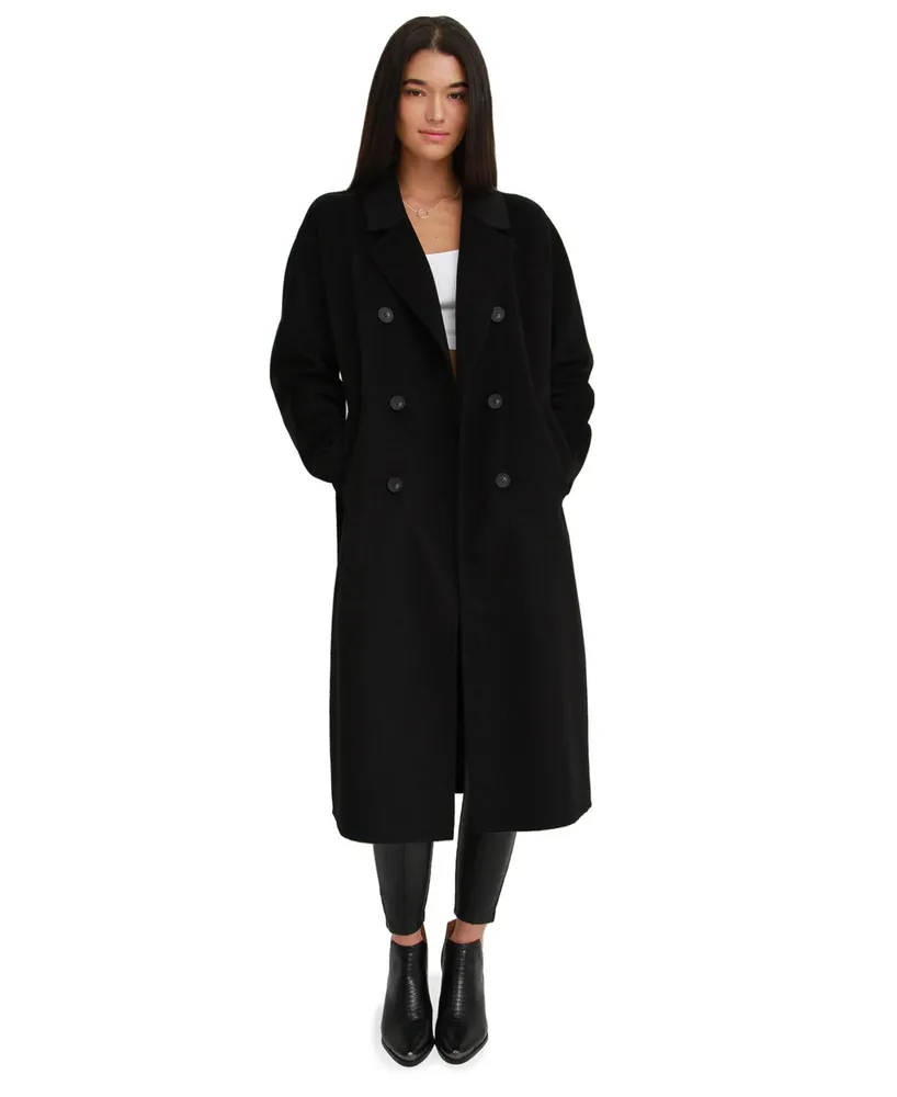 Women Belle & Bloom Boss Girl Double Breasted Lined Wool Coat