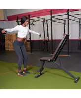 Adjustable Weight Bench with Resistance Bands