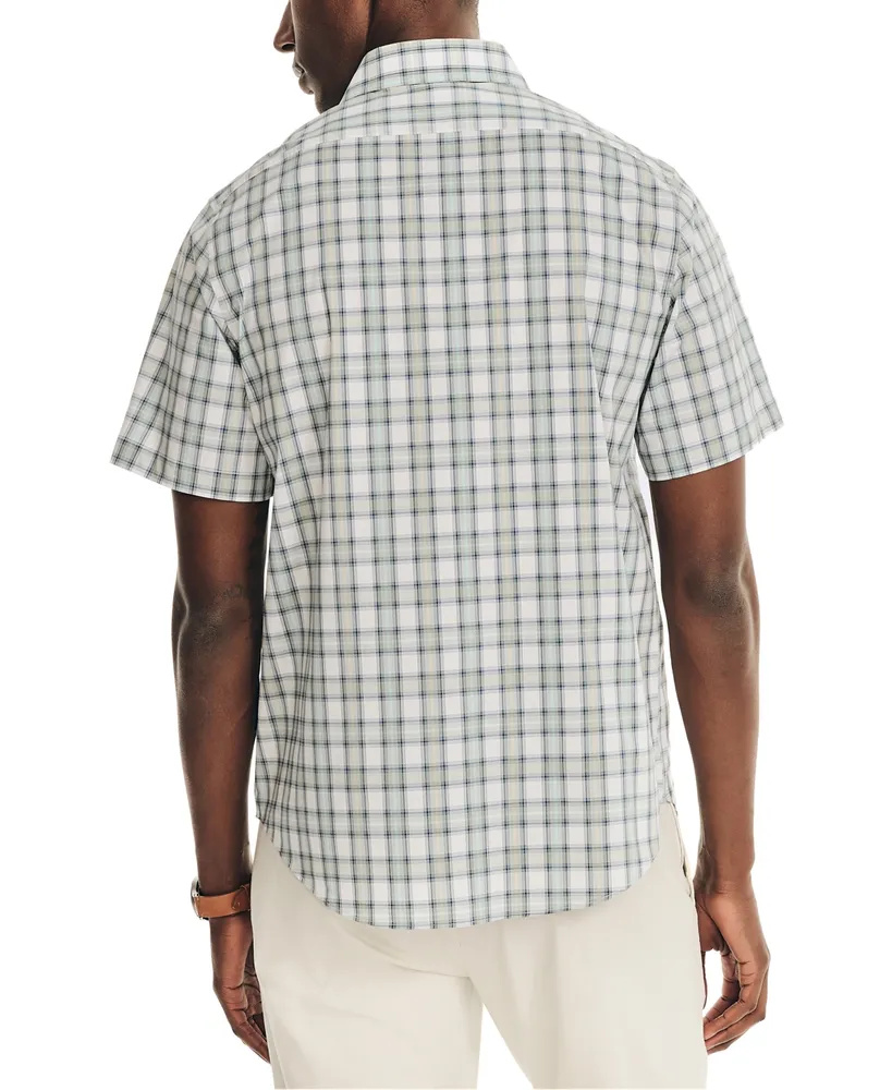 Nautica Men's Navtech Performance Trim-Fit Plaid Shirt