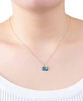 Giani Bernini Crystal Snail Pendant Necklace in Sterling Silver, 16" + 2" extender, Created for Macy's