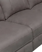 Avenger 85.8" Fabric with Dropdown Table Power Reclining Sofa