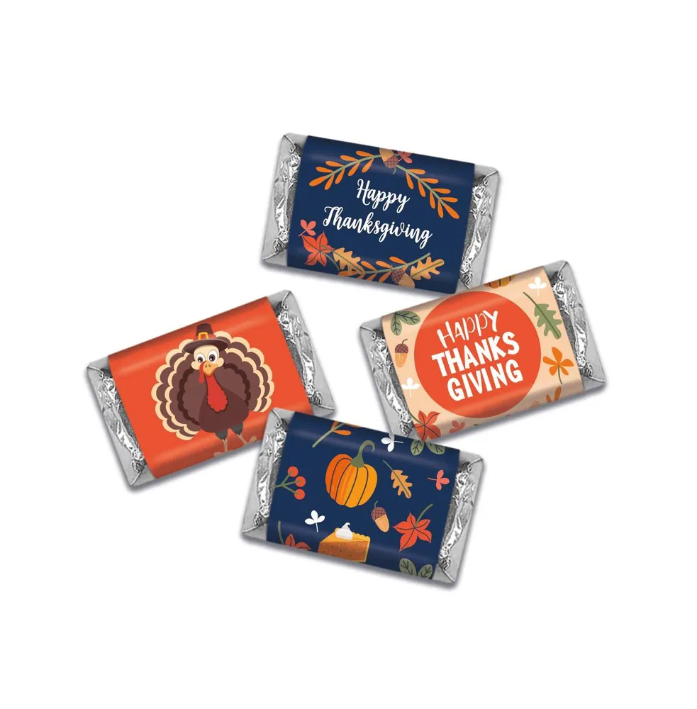 41 Pcs Thanksgiving Candy Party Favors Hershey's Miniatures Chocolate - Fall Turkey - Assorted pre