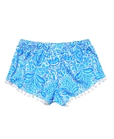 Toddler, Child Girls Santorini Blue Swim Shorts