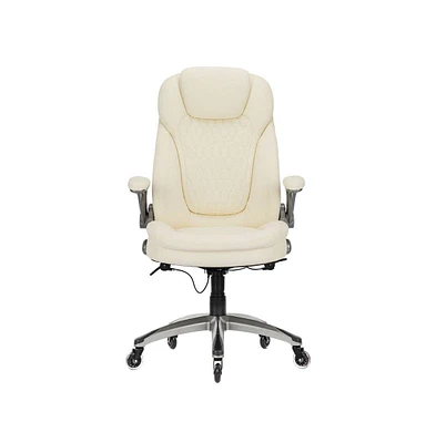 Ergonomic Executive Office Chair with Rubber Wheels