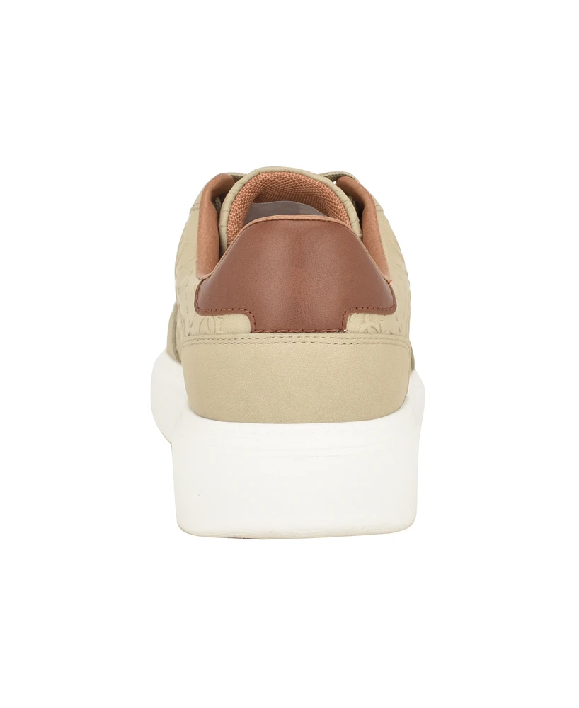 Guess Men's Creed Branded Lace Up Fashion Sneakers